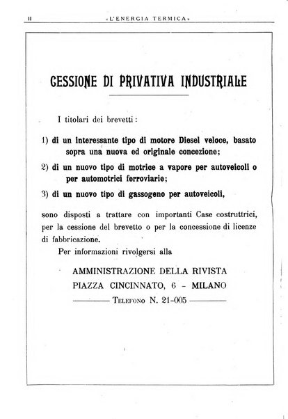 L'energia termica rivista tecnica mensile