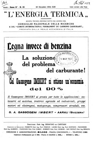 L'energia termica rivista tecnica mensile