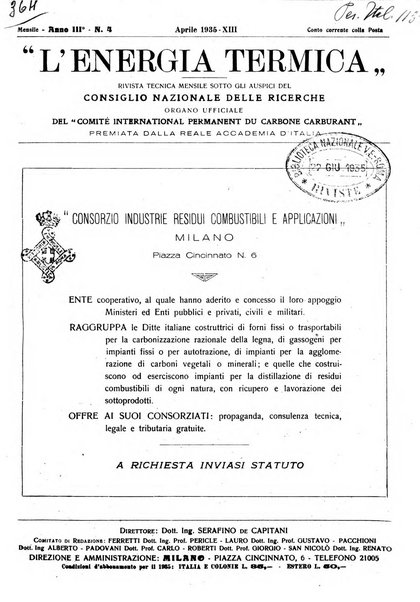 L'energia termica rivista tecnica mensile