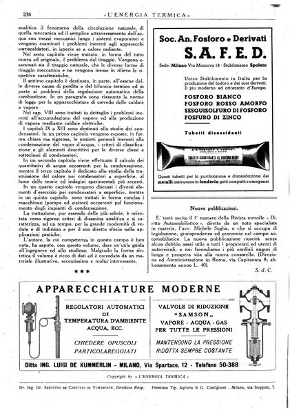 L'energia termica rivista tecnica mensile