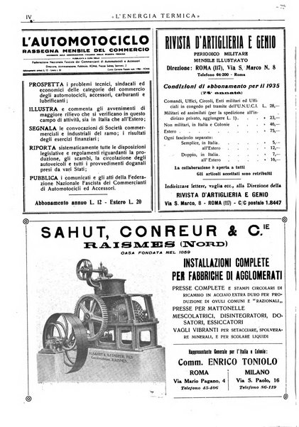 L'energia termica rivista tecnica mensile