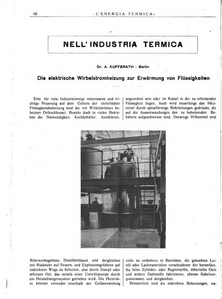 L'energia termica rivista tecnica mensile