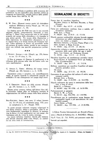 L'energia termica rivista tecnica mensile