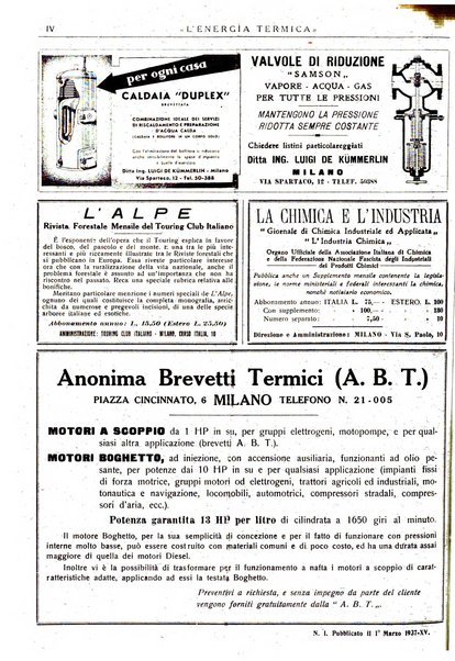 L'energia termica rivista tecnica mensile