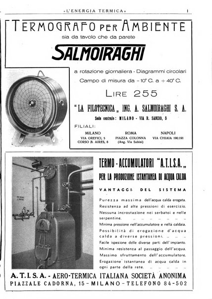 L'energia termica rivista tecnica mensile