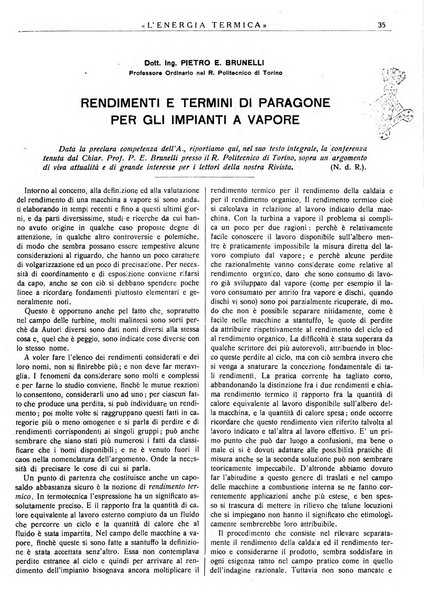 L'energia termica rivista tecnica mensile