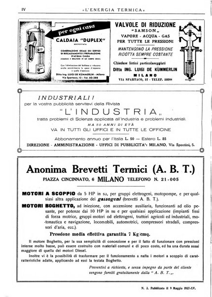 L'energia termica rivista tecnica mensile