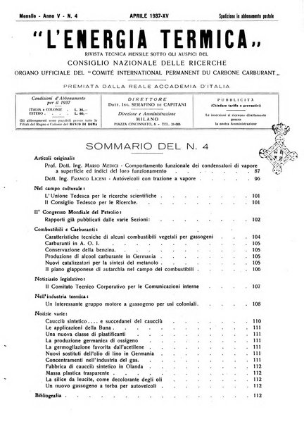 L'energia termica rivista tecnica mensile