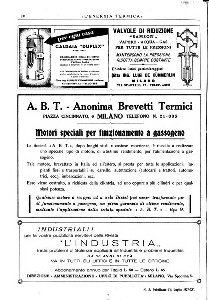 L'energia termica rivista tecnica mensile