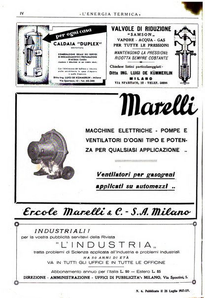 L'energia termica rivista tecnica mensile