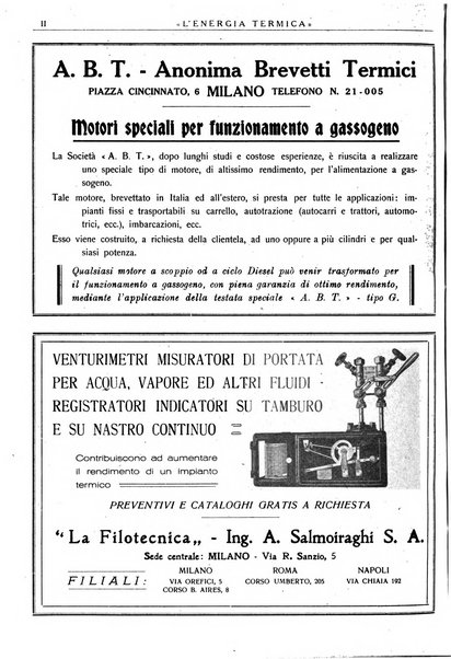 L'energia termica rivista tecnica mensile