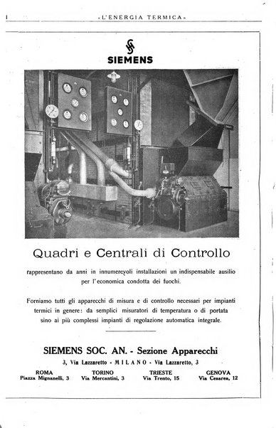 L'energia termica rivista tecnica mensile