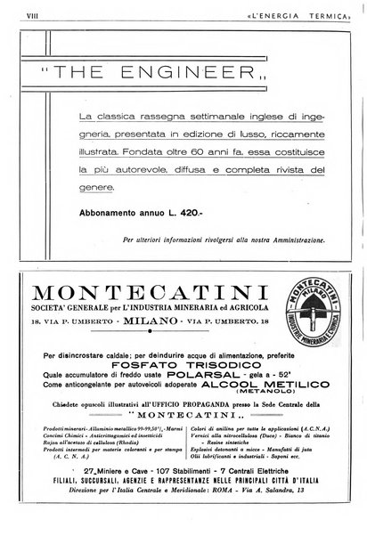 L'energia termica rivista tecnica mensile
