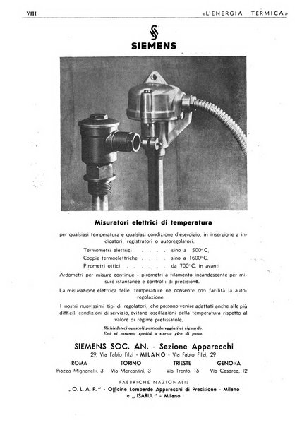 L'energia termica rivista tecnica mensile