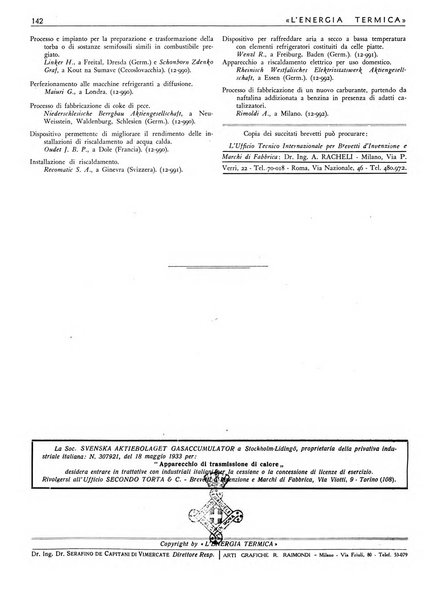 L'energia termica rivista tecnica mensile