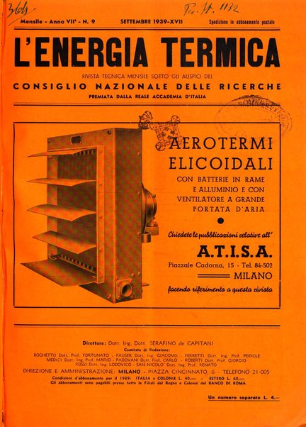 L'energia termica rivista tecnica mensile