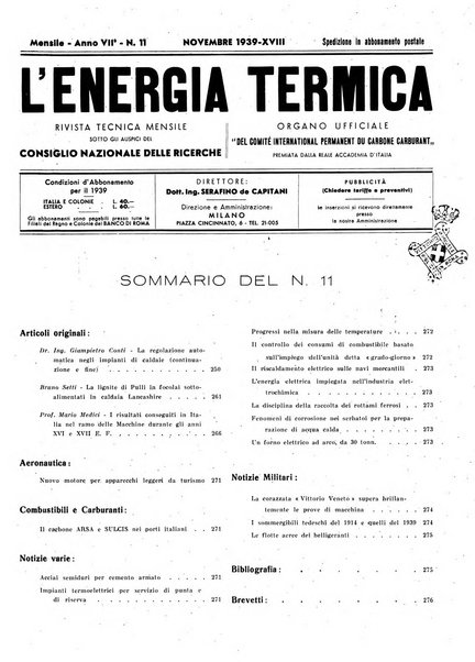 L'energia termica rivista tecnica mensile