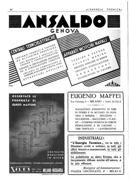 L'energia termica rivista tecnica mensile