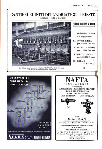 L'energia termica rivista tecnica mensile