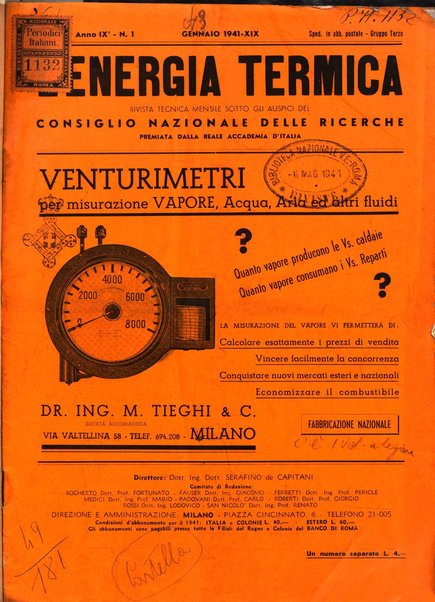 L'energia termica rivista tecnica mensile