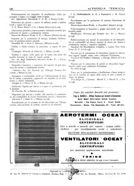 L'energia termica rivista tecnica mensile