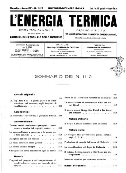 L'energia termica rivista tecnica mensile