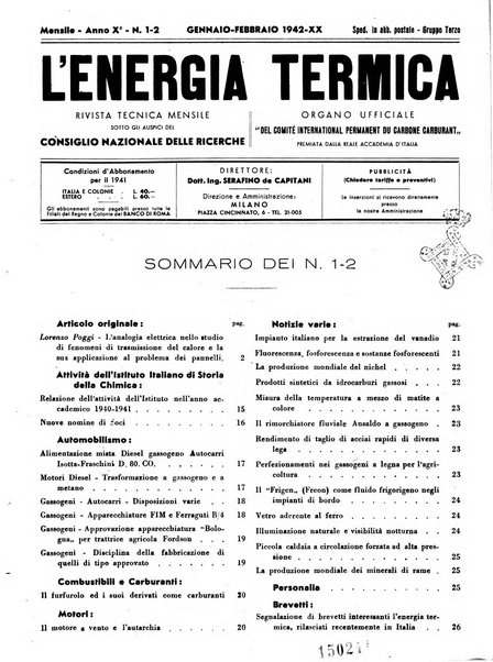 L'energia termica rivista tecnica mensile