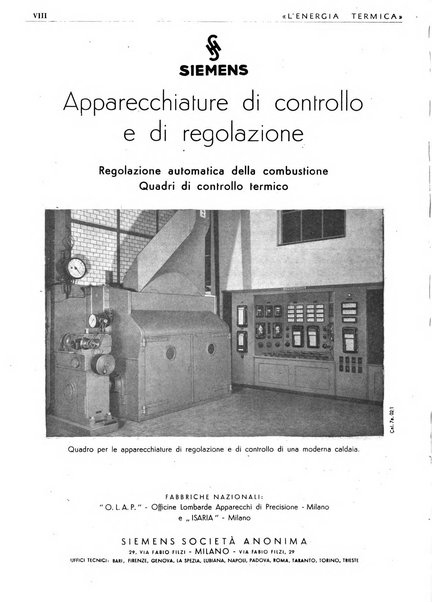 L'energia termica rivista tecnica mensile