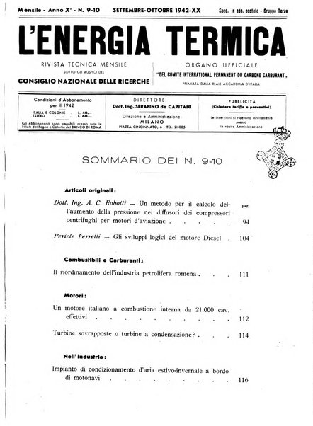 L'energia termica rivista tecnica mensile