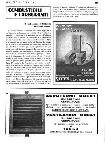 L'energia termica rivista tecnica mensile