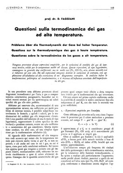 L'energia termica rivista tecnica mensile