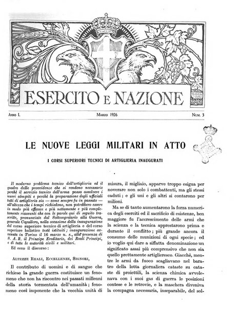 Esercito e nazione rivista per l'ufficiale italiano