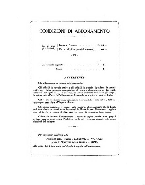 Esercito e nazione rivista per l'ufficiale italiano