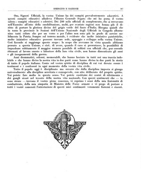 Esercito e nazione rivista per l'ufficiale italiano