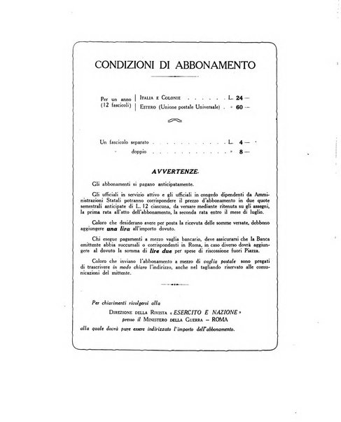 Esercito e nazione rivista per l'ufficiale italiano