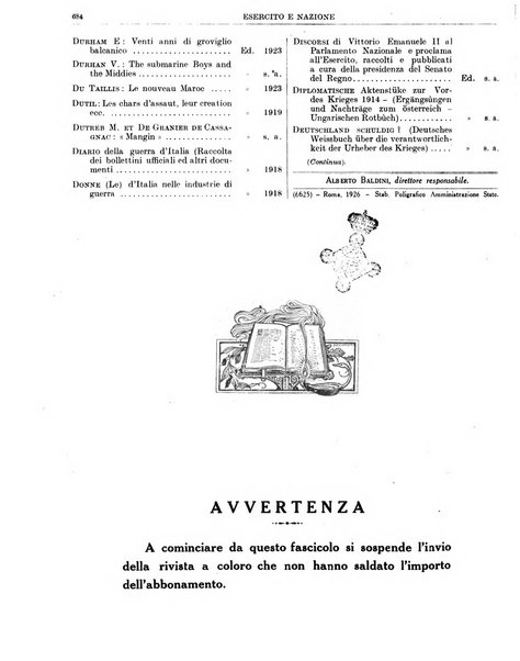 Esercito e nazione rivista per l'ufficiale italiano