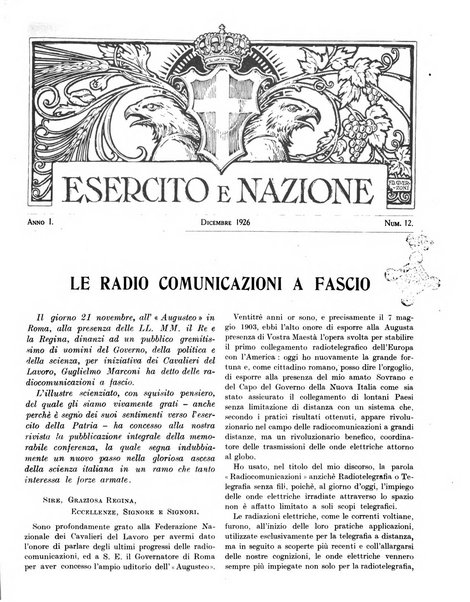 Esercito e nazione rivista per l'ufficiale italiano