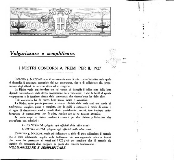 Esercito e nazione rivista per l'ufficiale italiano