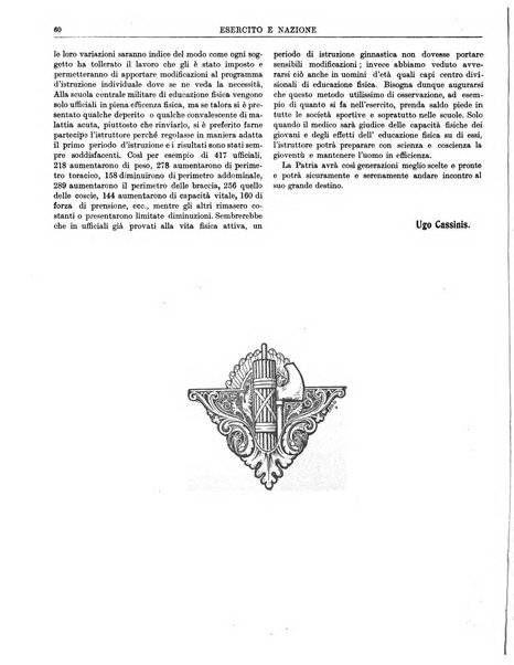 Esercito e nazione rivista per l'ufficiale italiano