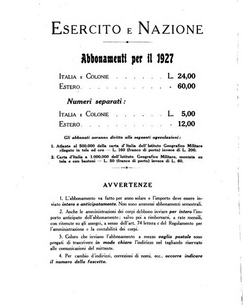 Esercito e nazione rivista per l'ufficiale italiano