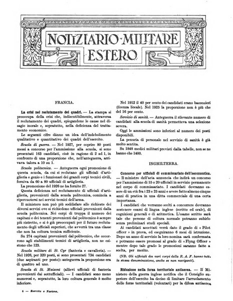 Esercito e nazione rivista per l'ufficiale italiano