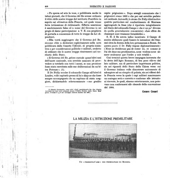 Esercito e nazione rivista per l'ufficiale italiano