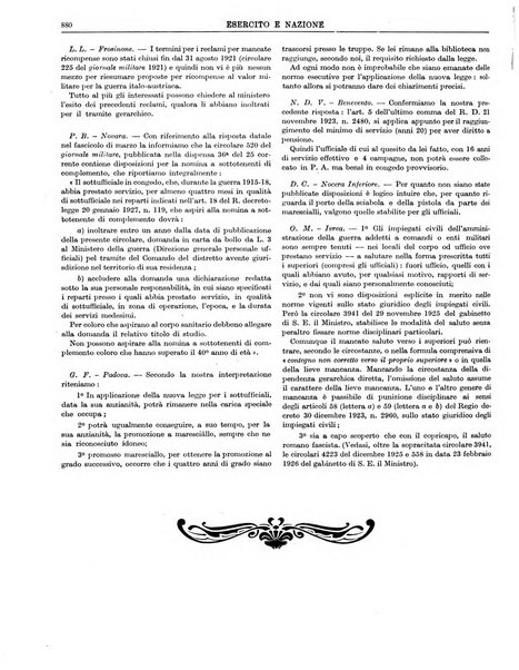 Esercito e nazione rivista per l'ufficiale italiano