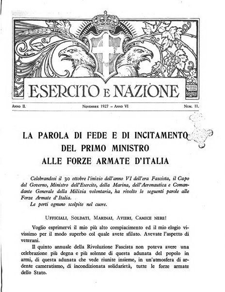 Esercito e nazione rivista per l'ufficiale italiano