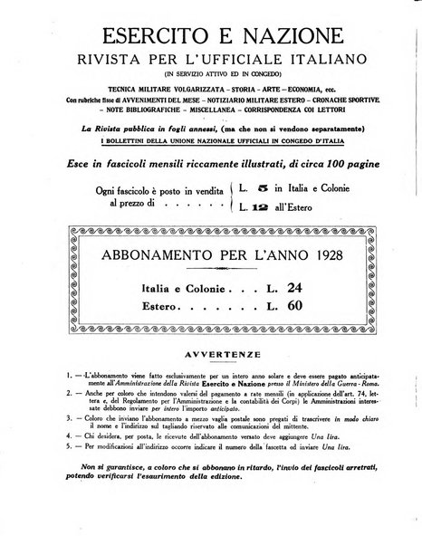 Esercito e nazione rivista per l'ufficiale italiano