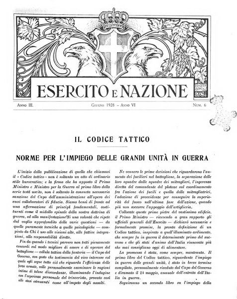 Esercito e nazione rivista per l'ufficiale italiano