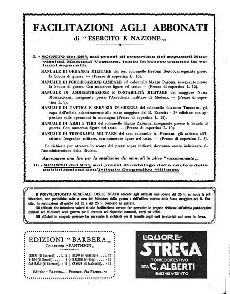 Esercito e nazione rivista per l'ufficiale italiano