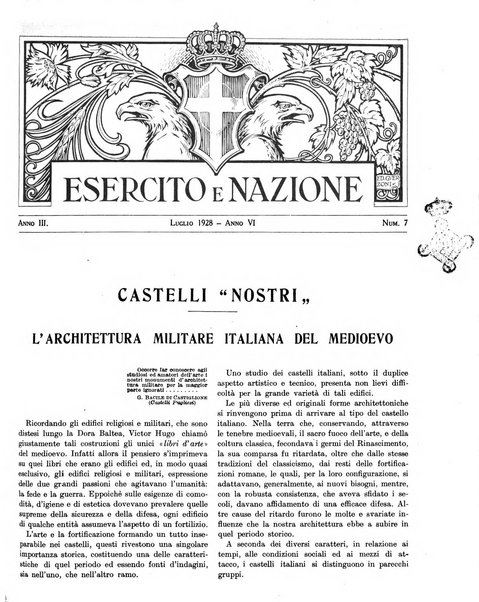 Esercito e nazione rivista per l'ufficiale italiano