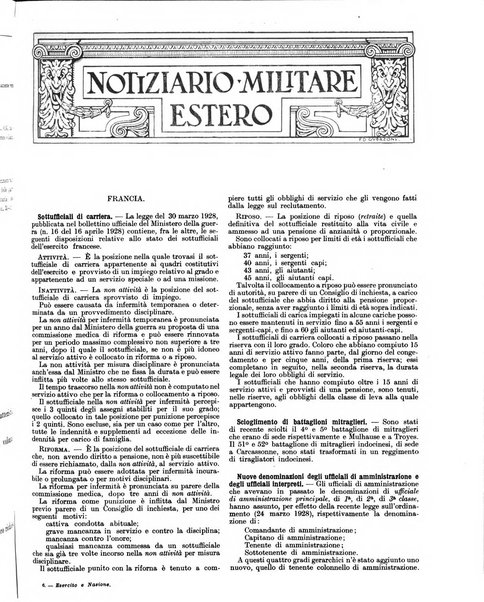 Esercito e nazione rivista per l'ufficiale italiano