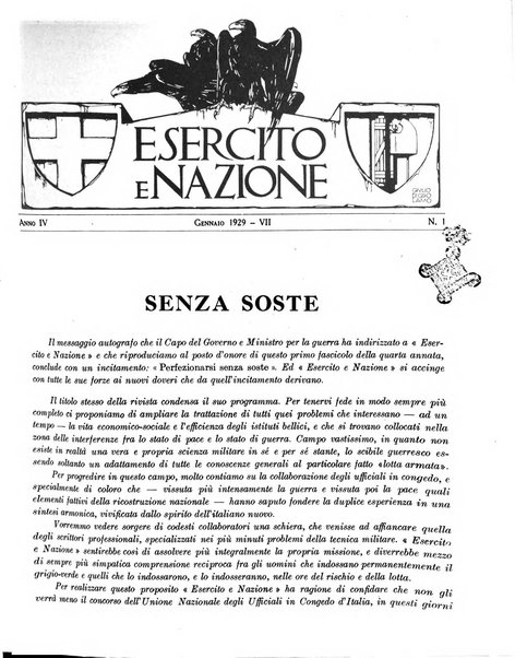 Esercito e nazione rivista per l'ufficiale italiano